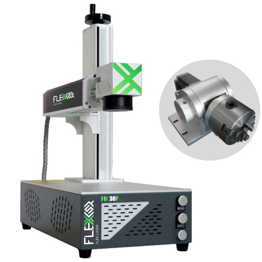 50W FlexMax Laser Fiber Engraver Marker FM50P Engraving Marking Machine for Metal, Aluminum, yeti tumbler