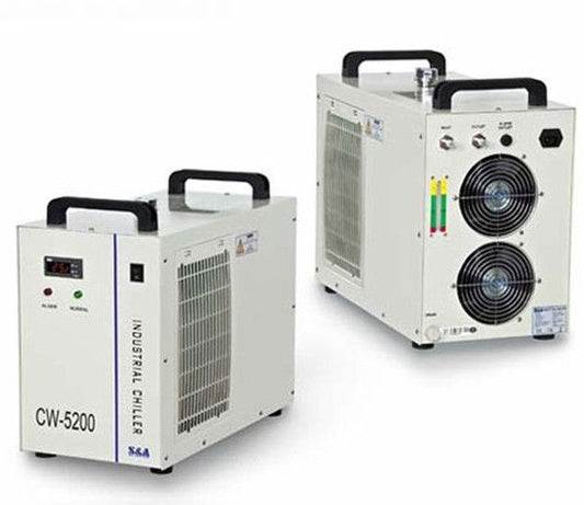 S&A Electronic Water Chiller Model CW5200 - Two outlets for Two CO2 Laser tubes