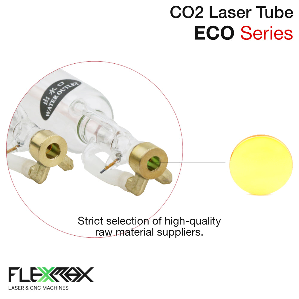 ECO70 70W CO2 Laser Tube – 1200mm Glass Replacement for Laser Cutter & Engraver