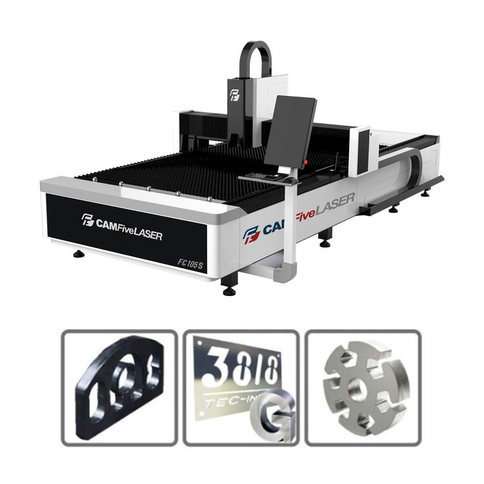 10 x 5 ft 500 to 1500W Flex Laser Fiber Metal Cutter NOVA105S for steels and aluminum