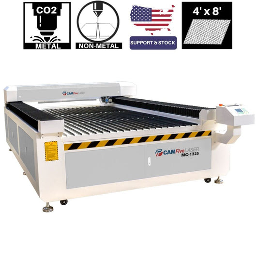 8 x 4 ft 150w CO2 Metal Cutting Machine Flex Laser MC84 for Carbon and Stainless Steel, Wood, Playwood, Acrylic