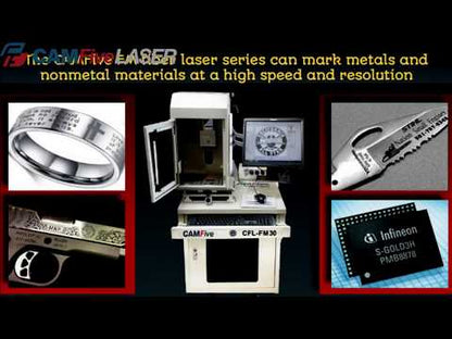 DEAL - 30W to 50W Flex Laser Industrial Fiber Engraver Model FM30 - FM50, Galvo Engraving and Marking Machine for Metal, Aluminum bottle, etc - Full Package