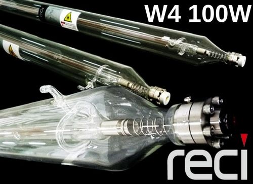 RECI CO2 Glass Laser Tube 100W Model W4 for laser cutter & engravers