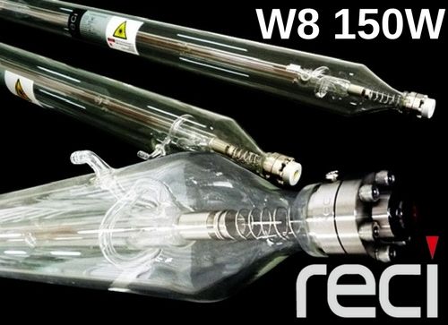 RECI CO2 Glass Laser Tube 150W Model W8 for laser cutter & engravers