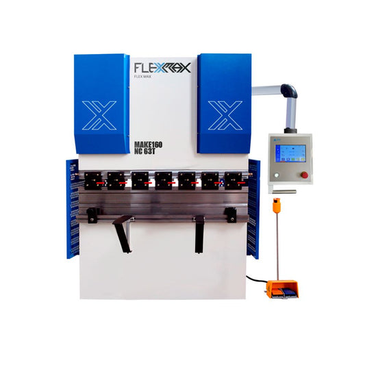 40tns to 63tns, 5ft long FlexMax CNC 3-AXIS MAKE-5 Series Hydraulic Press Brake Metal Bender