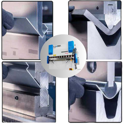 125tns to 200tns, 10ft long FlexMax CNC 2-AXIS MAKE-10 Series Hydraulic Press Brake Metal Bender