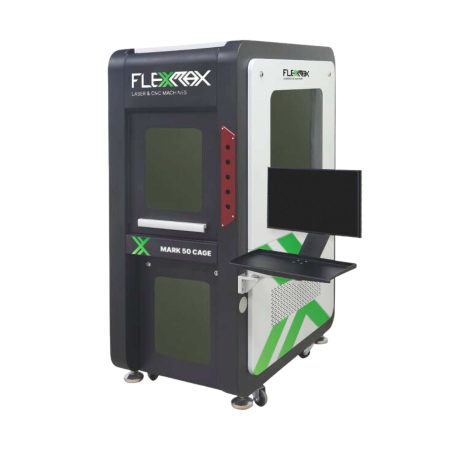 50W Fully Enclosure fiber marker and engraver MARK CAGE Series FlexMax Laser Marking and Engraving machine