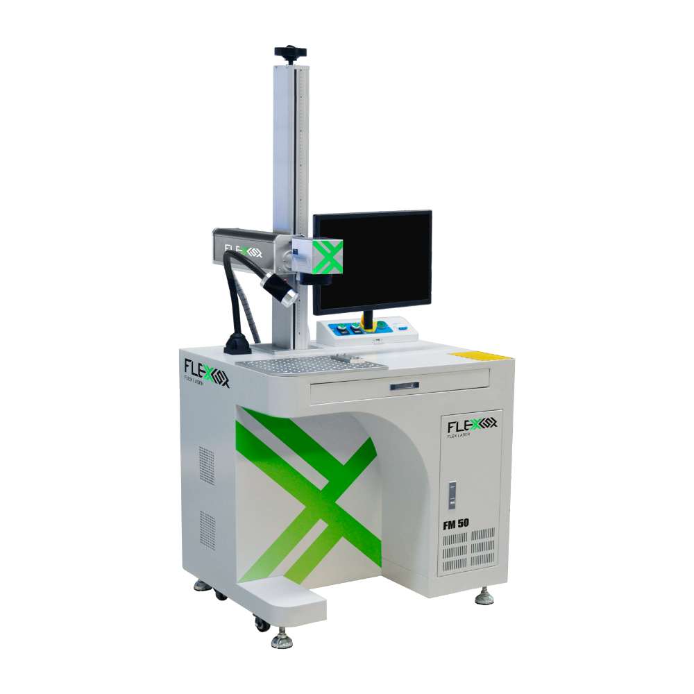 50W Industrial Grade workstation fiber marker and engraver MARK STATION Series FlexMax Laser Marking and Engraving machine