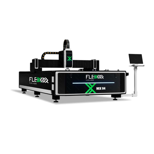 1500W to 3000W Fiber + 150W CO2 MIX Series Metal and Non-Metal Cutter 8 x 4 or 10x5 ft cutting table