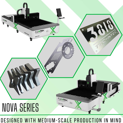 Bundle: Metal Cutter NOVA10X5 1500W 10x5ft + Press Brake Metal Bender MAKE-5 CNC 40T 5.2FT
