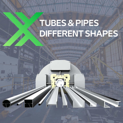 2000W to 6000W tubes cutter FlexMax Fiber Laser TUBE Series for 20' long metal tubes & pipes
