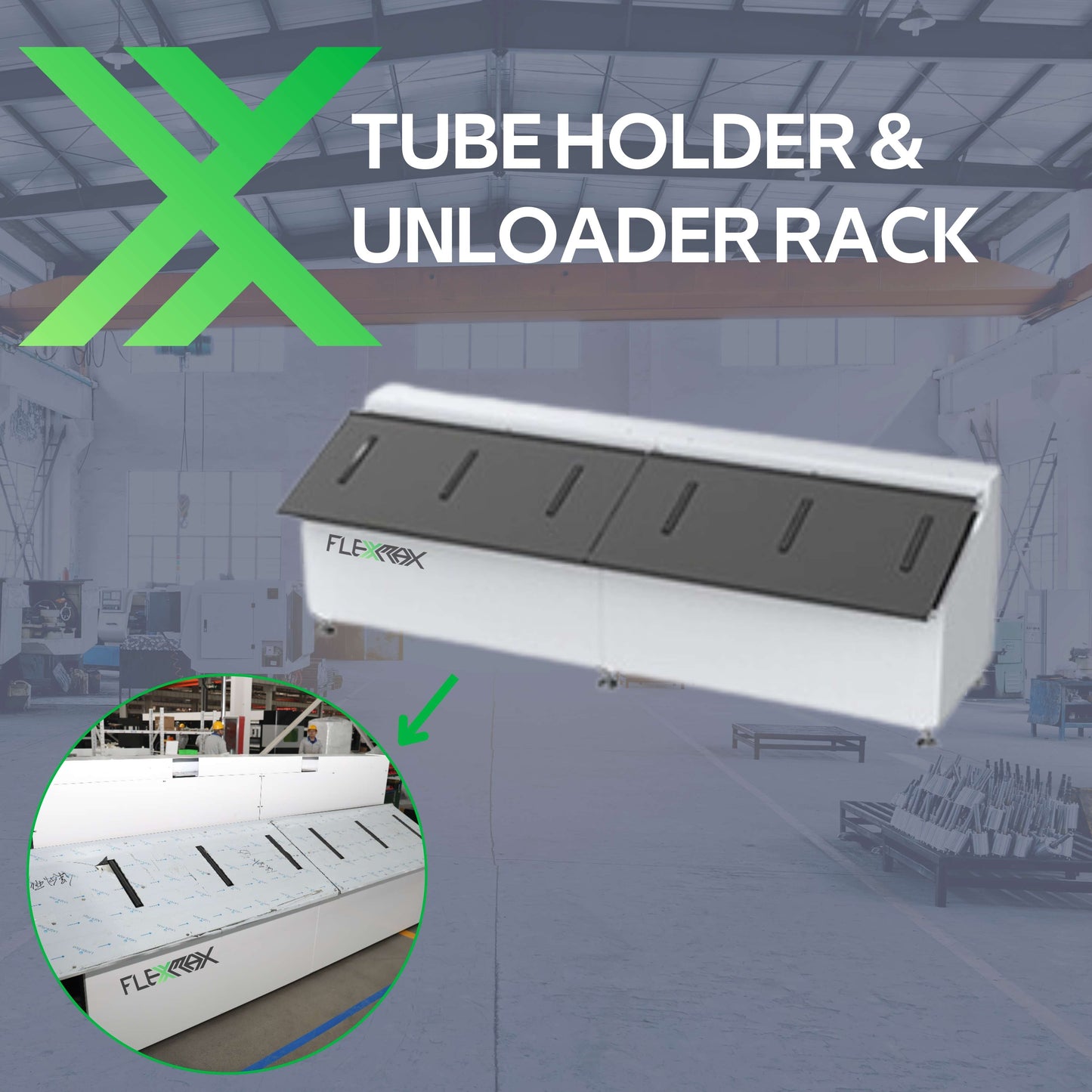 2000W to 6000W tubes cutter FlexMax Fiber Laser TUBE Series for 20' long metal tubes & pipes