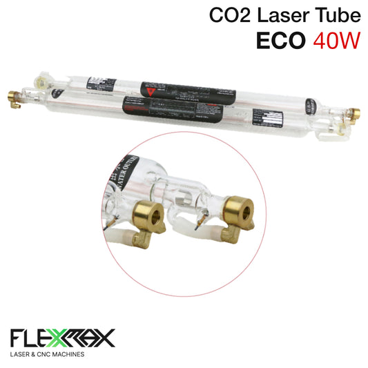 ECO40 40W CO2 Laser Tube – 700mm Glass Replacement for Laser Engraver & Cutter