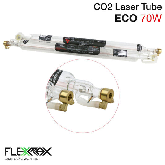 ECO70 70W CO2 Laser Tube – 1200mm Glass Replacement for Laser Cutter & Engraver
