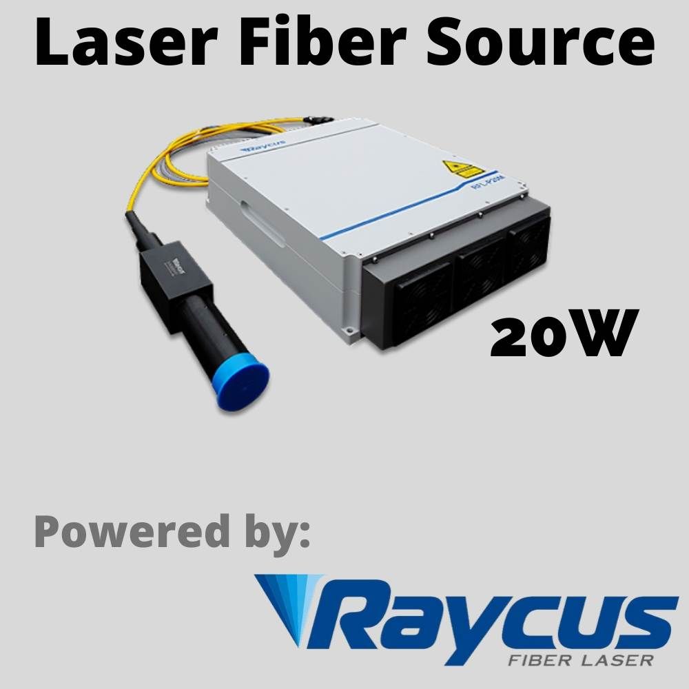 20W Source Portable CAMFive Laser Fiber Engraver Model FM20P, Engraving and Marking Machine for Hobby and Home Use