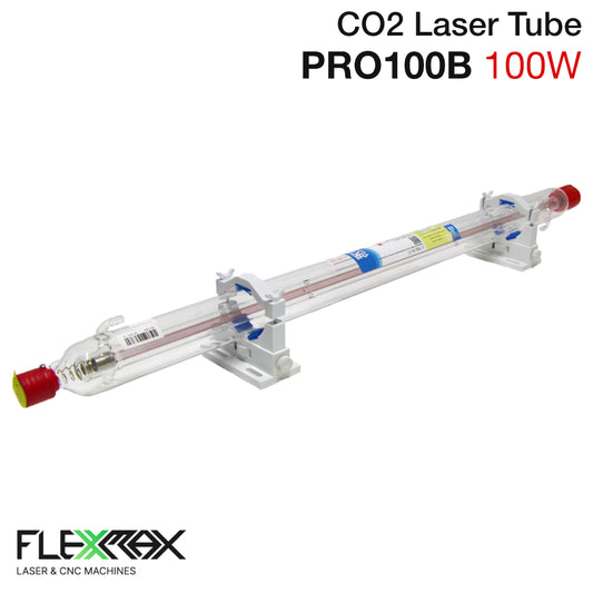 PRO100B 100W CO2 Laser Tube – 47.2-inch Compact Glass Replacement for Laser Cutter & Engraver