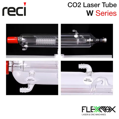 RECI W2 80W CO2 Glass Laser Tube – Long-Life Replacement for Laser Cutting and Engraving Machines