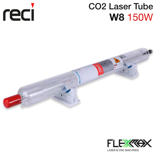 RECI W8 150W CO2 Glass Laser Tube – Industrial-Grade Replacement for Laser Cutting and Engraving Machines