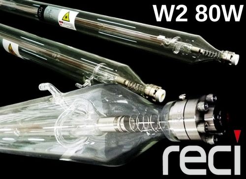 RECI CO2 Glass Laser Tube 80W Model W2 for laser cutter & engravers